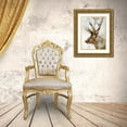thumbnail image 3 of Roko, Ken 12x14 Gold Ornate Wood Framed with Double Matting Museum Art Print Titled - Stoic Elk, 3 of 4