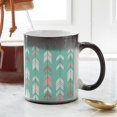 thumbnail image 3 of CafePress - Pink Mint Arrows Pattern - 11 oz Color Changing Magic Mug, 3 of 4