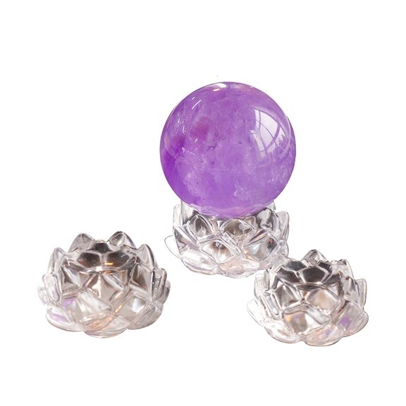 Natural Clear Quartz Crystal Lotus Flower Carving, Handcrafted Gemstone Sculpture for Spiritual Healing and Home Decor  6A
