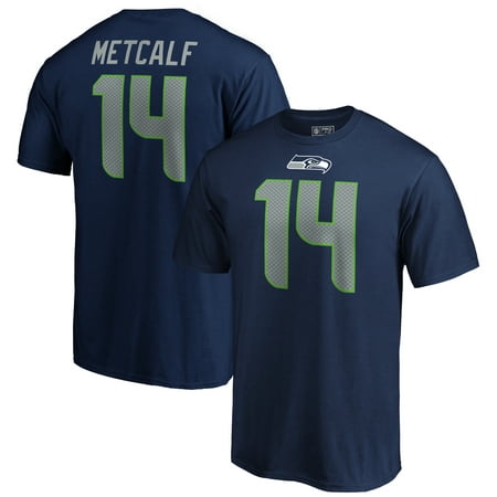 DK Metcalf Seattle Seahawks NFL Pro Line by Fanatics Branded 2019 NFL Draft Pick Authentic Stack Name & Number T-Shirt