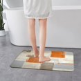 thumbnail image 3 of Orange Bathroom Rug Mat, Modern Bath Mats for Bathroom Non Slip, Absorbent Bathroom Shower Floor Mat Washable, Carpet Floor Mats for Tub, Art Painting Bathroom Decor, 17" x 24", 3 of 6