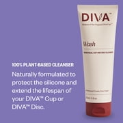 DIVA Cup & DIVA Wash Combo Pack - Medical Grade Silicone Cup for Period Care - Reusable Menstrual Cup - Cleaner for Period Cup - Cup Model 0 (For Slim Vaginal Canals & First-Time Users)