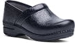 dansko pro xp black floral tooled