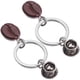 thumbnail image 5 of ColoMX Cadenas clave delicadas de 2pc Forma de corazón Forma de café Llaveros (color surtido), 5 of 7