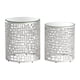 thumbnail image 1 of Mesa Lateral Kessa Muebles Reden Plateado Set de 2 Piezas 44 x 51 x 44 cm, 1 of 5