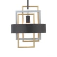 thumbnail image 7 of Luxury Modern Indoor Pendant, 14.625''H x 12''W, with Industrial Style Elements, Art Deco Design, Midnight Black Finish, UHP2781, 7 of 7