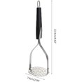 thumbnail image 2 of Stainless Steel Potato Rice Vegetable ruit Garlic Masher Utensil, 2 of 8