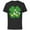 Black, variant on Donald Duck 4-Leaf Clover Retro St. Patrick's Day - Short Sleeve Cotton T-Shirt for Adults - Customized-Athletic Heather