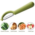 thumbnail image 3 of Baohd Stainless Steel Vegetable Peeler Potato Carrot Fruit Scraper Kitchen Gadget Peeling Tool, Army Green, 3 of 9