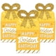thumbnail image 3 of Big Dot of Happiness Cumpleaños Dorado - Cajas de Regalo Cuadradas - Cajas de Lazo para Fiesta de Feliz Cumpleaños - Juego de 12, 3 of 5