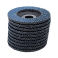 thumbnail image 1 of 10Pcs 4,5 pulgadas 115mm Discos de lijado de Premium Zirconia Flap Disc Grinding Wheel 40-120 Grit Angle Grinder discos, 1 of 6