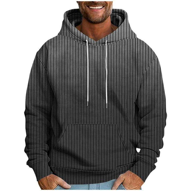 DODADAWANJ Mens Hoodies Trendy Gradient Graphic Hoodie Sweatshirts