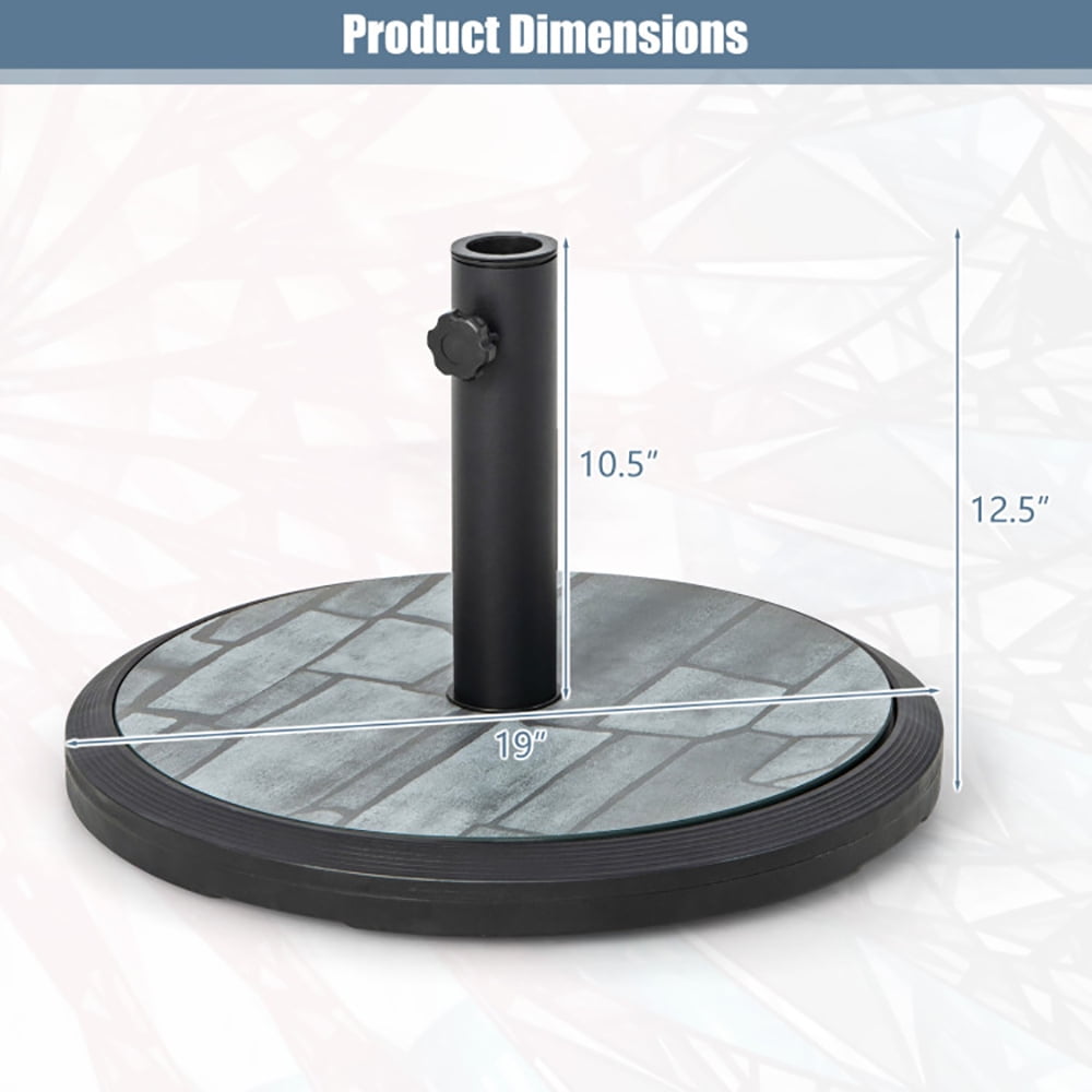 Aimee Lii 35lbs Umbrella Base with Built-in Cement, Umbrella Stand Outdoor Base Aimee Lii 35lbs Umbrella Base with Built-in Cement, Umbrella Stand Outdoor Base