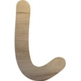 thumbnail image 1 of Wooden Letter L, Blank Craft Paintable 16'' Wall Hanging Wood Alphabet Letter, Shadow Beamer, 1 of 3