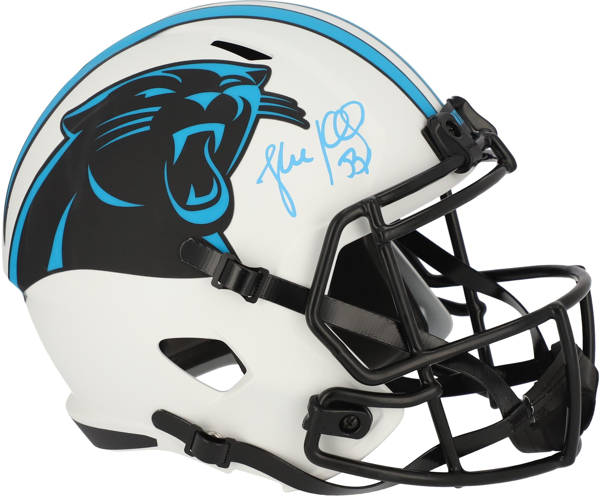 Riddell Carolina Panthers Helmet Replica Full Size Speed Style Eclipse Alternate 