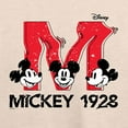 thumbnail image 3 of Disney - Mickey & Friends - Large Letter M - 1928 - Glitch - Women's Lightweight French Terry Long Sleeve Shirt, 3 of 5