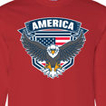 thumbnail image 4 of Inktastic America with Eagle Shield and Banner Long Sleeve T-Shirt, 4 of 5