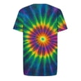 thumbnail image 5 of Rvwovn Men's Colorful Tie-Dye Crewneck T-Shirt, Loose Fit Outdoor Daily Tee with Multi Colors, 5 of 5