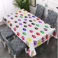 thumbnail image 4 of IGIGUOHAO OHAO Decorative Rectangle Table Cloths Colorful Animal Paw Tablecloth Table Cover for Dining/BBQ/Picnic/Coffee Table 60 X 104 Inches, 4 of 4