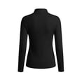 thumbnail image 6 of Staron Women's Tops Long Sleeve Solid Basic Casual Slim Crew Neck Lightweight Soft Fashion Tunic Tee Shirt, Black L, 6 of 6