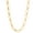 Gold-tone, variant on Oval Link Circle Chain Necklace for Women 18KT Gold Plated Stainless Steel 16"-18" Ginger Lyne Collection