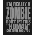 thumbnail image 4 of Halloween Human Zombie Costume Mens Long Sleeve T Shirt, 4 of 5