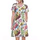 thumbnail image 1 of Disketp America Landmarks1 para Vestido de Manga Corta para Mujeres, Vestidos de Verano para Mujeres, Casual y Holgado para la Playa, 1 of 6