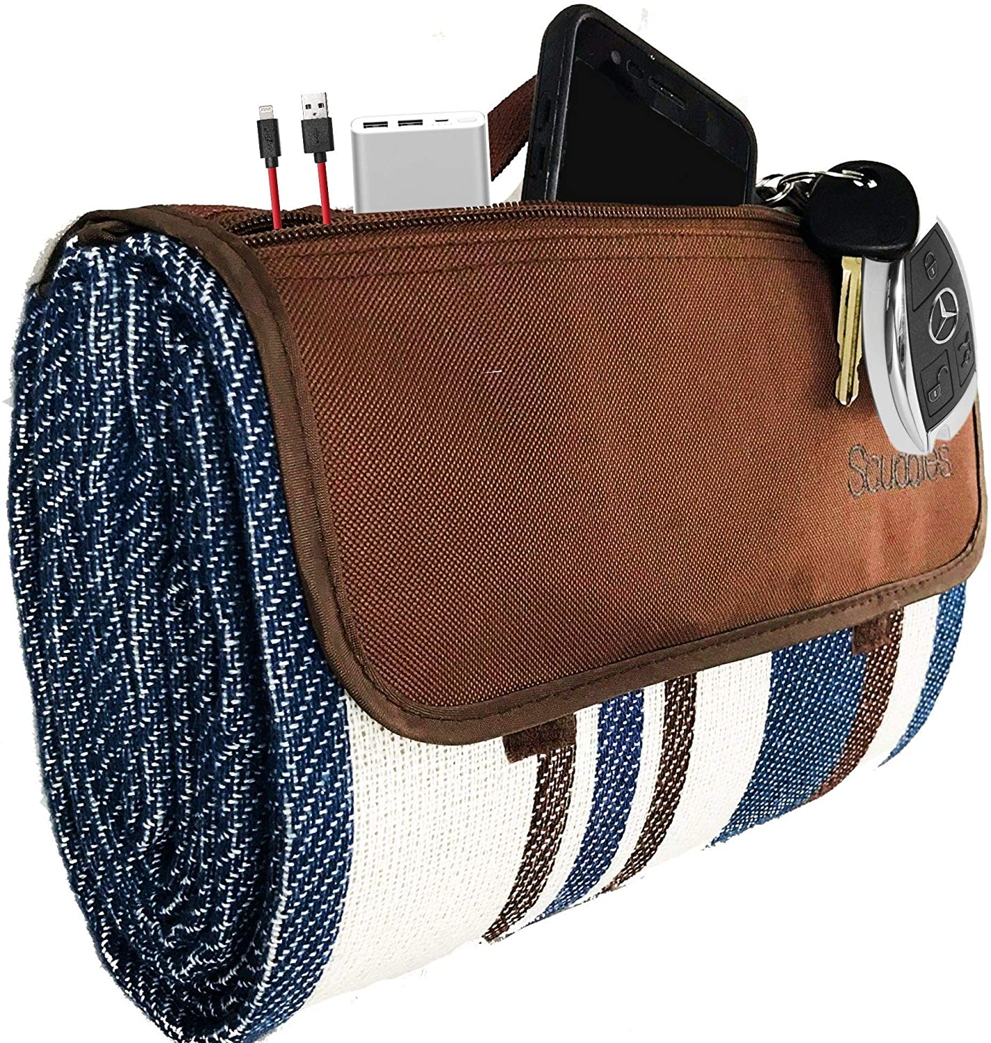 The Great Outdoors All Weather Blanket Zips In To Tote Camping & Hiking