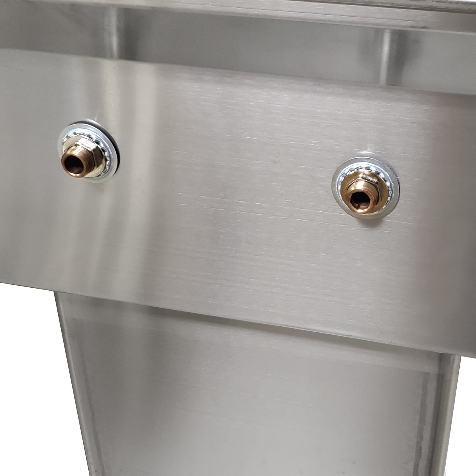 14″ x 16″ x 11″ with 12″ Left and Right Drainboards with Faucet One Compartment Stainless Steel Commercial Kitchen Prep & Utility Sink | NSF