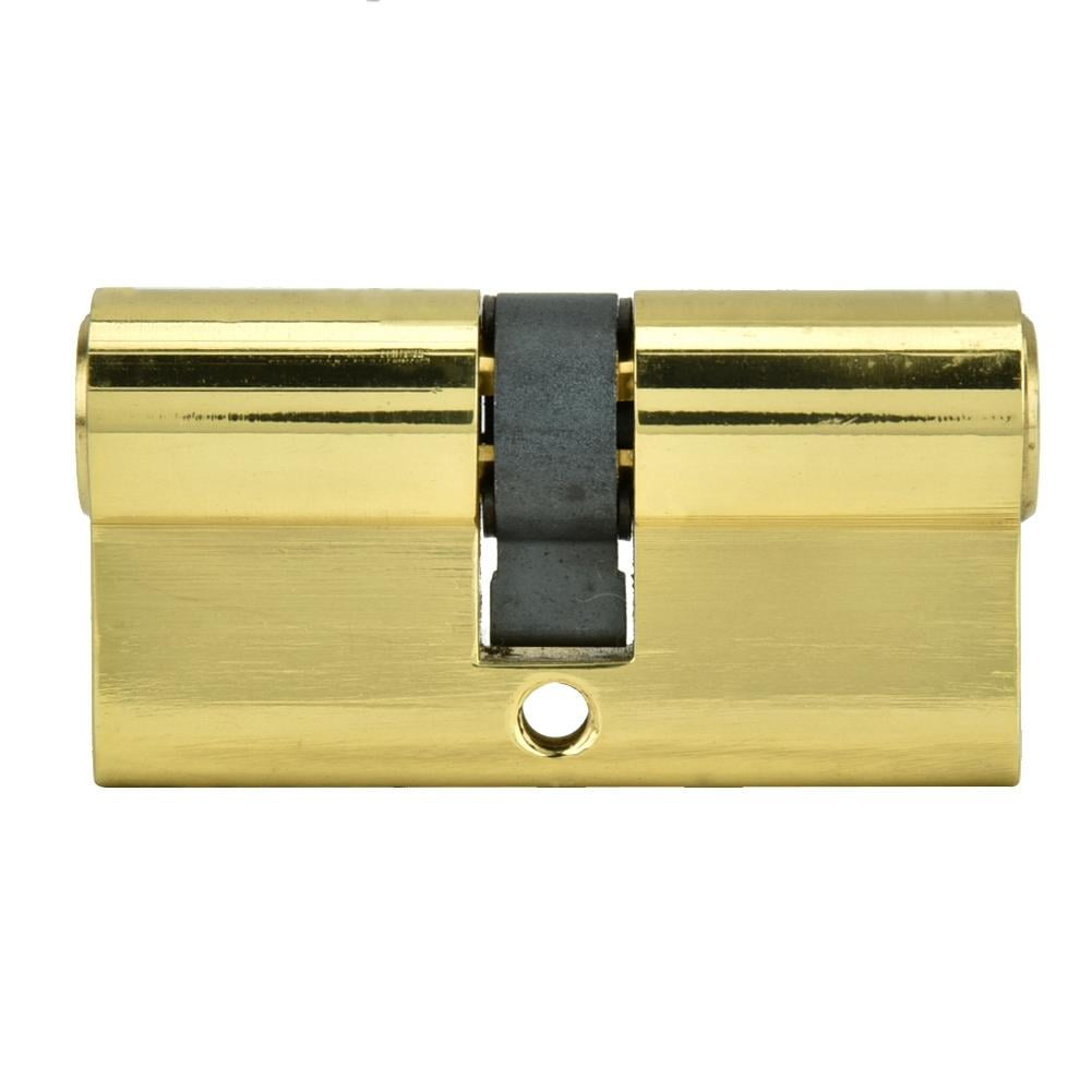 Mgaxyff 60mm Copper Dual Open Lock Cylinder Antitheft Door Lock Cylinder with Keys, Lock