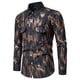 thumbnail image 2 of Hombres Casual Sólido Moda Sólido Lentejuelas Manga larga Botón Chaqueta Blusa Abrigos Pompotops oipoqjl50847, 2 of 9