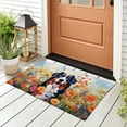 thumbnail image 3 of Welcome Spring Summer Bernese Mountain Dog Portrait Flower Blue Sky Doormat Berner Lover Gifts Indoor Outdoor Welcome Mat - 12001, 3 of 5