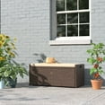 thumbnail image 2 of Barton Outdoor Storage Deck Box, 60 Gallon Wicker Patio Bin & Bench With Cushion, Waterproof & UV Resistant, 2 of 8