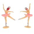 thumbnail image 4 of 9x12pcs Mini Ballet Girl Baby Shower Favores Fiesta Decoración Artesanía Rosa 9 piezas Sunnimix Decoraciones de fiesta, 4 of 8