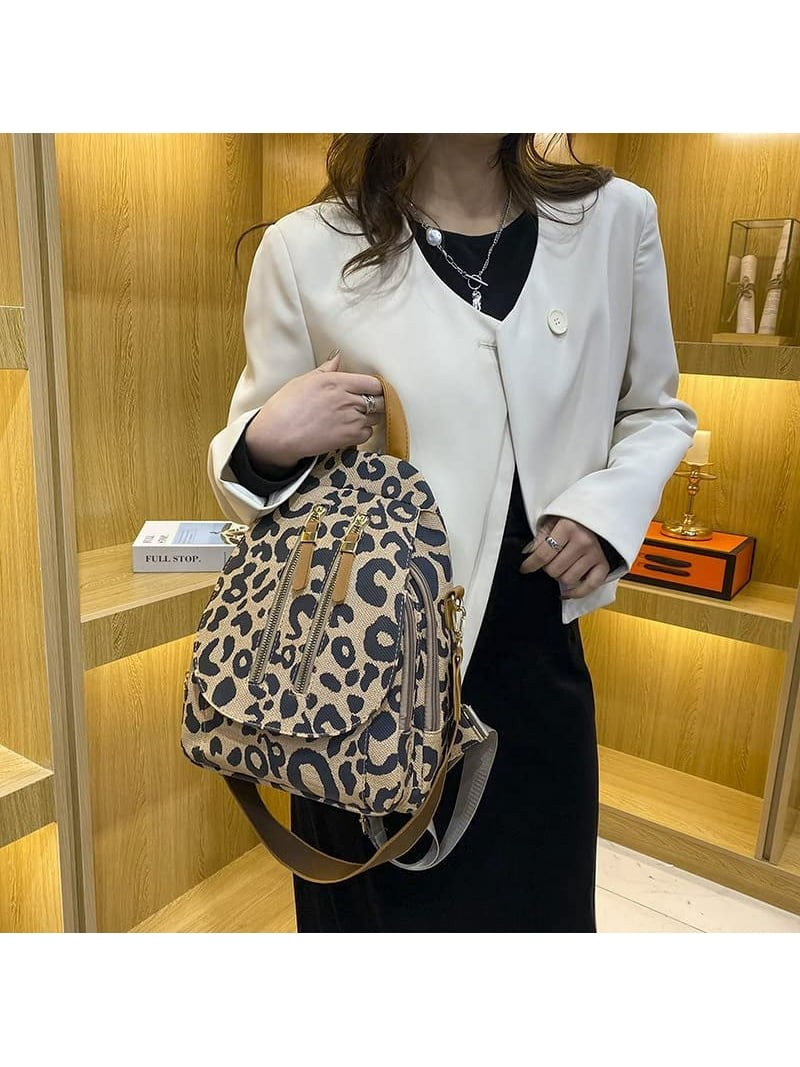 Leopard Print Women\'s Backpack Camden Quilted Large Leopard Backpack | Kate Spade AT main image 2