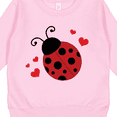 thumbnail image 3 of Inktastic Lady Bug and Hearts Toddler Sweatshirt, 3 of 4