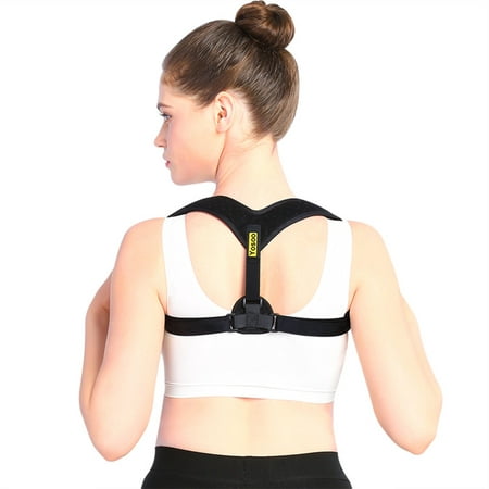 Posture Corrector for Women & Men Adjustable Clavicle Brace Comfortable Correct Shoulder Posture Support Strap Pain Relief and Hunchback Correction(M Fit for 35