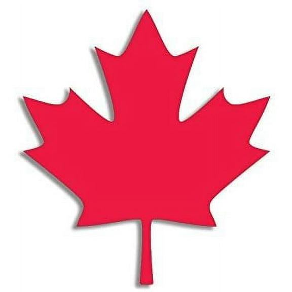 Large Red Maple Leaf Shaped 3M Reflective sticker| Canadian Decal Canada