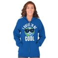 thumbnail image 3 of Cute Save Planet Earth Day Go Green Unisex Fleece Graphic Zip Up Hoodie Brisco Brands 2X, 3 of 5