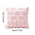 thumbnail image 3 of Yeciiwht Christmas Pillow Covers 18x18in，Knitted Bow Pillow Cases Decorative Throw Pillow Covers with Heart Accents for Home Christmas Decor, 3 of 6