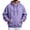 Light Purple, variant on UDAUDU Mens Casual Hoodies Retro Loose Fit Fleece Hoodie Drawstring Plain Pullover Sweatshirt Fall Winter Outfits L