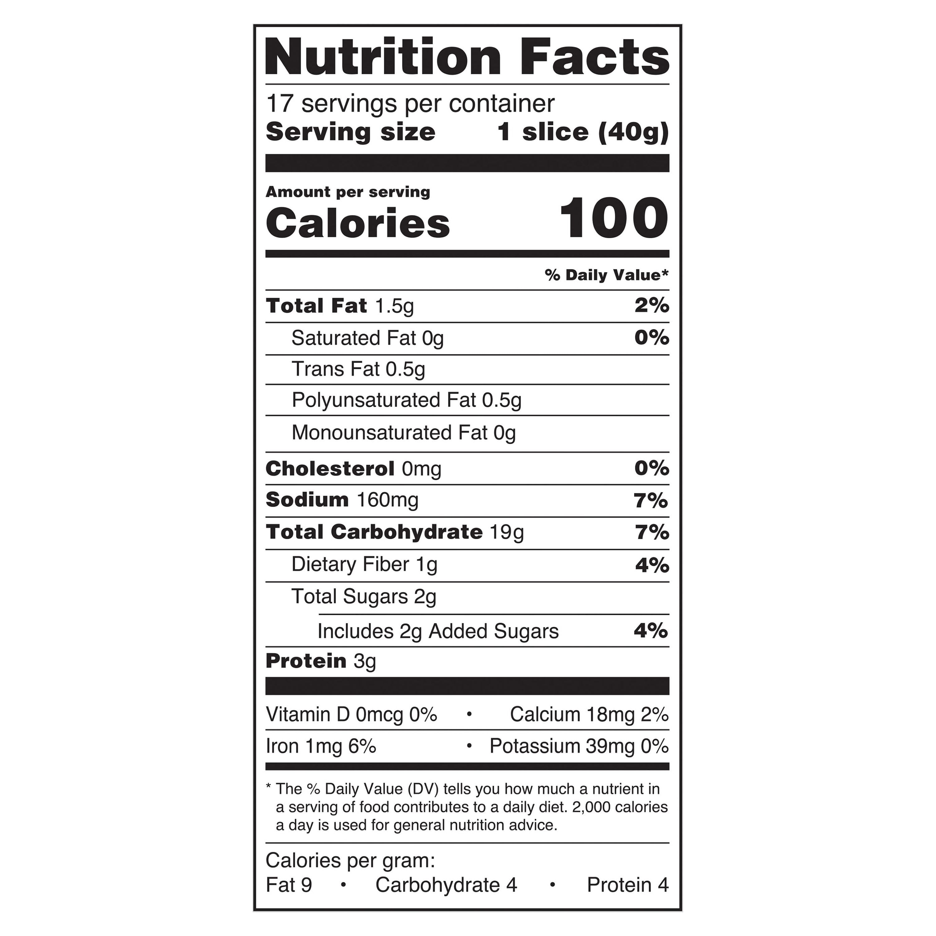 Great Value Country Potato Bread Loaf, 24 oz