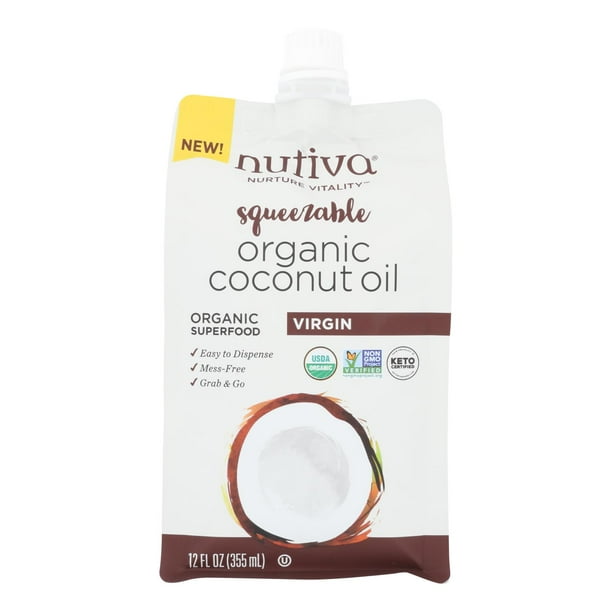 Nutiva Organic, Unrefined, Virgin Coconut Oil, 12ounce