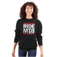 thumbnail image 3 of Ride MTB Mountain Bike Cyclist Unisex Plus Fleece Graphic Sweatshirt Brisco Brands 2X, 3 of 5
