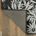 thumbnail image 4 of World Rug Gallery Modern Floral Flowers Indoor/Outdoor Area Rug - GRAY 7'10"X10', 4 of 9