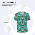 thumbnail image 3 of Hirioo Sunmmer Cat for Men's Baseball T-shirt Shirts Short Sleeve Casual Summer Button Stretch T Shirts,Size S-4XL-XX-Large, 3 of 7