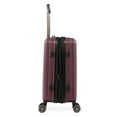Brookstone Nelson 21" Hardside CarryOn Spinner Luggage Plum