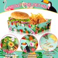 thumbnail image 4 of Bandejas para servir comida Uiifan Hawaii Aloha Tropical Paper, 2.3 pulgadas, 4 of 6