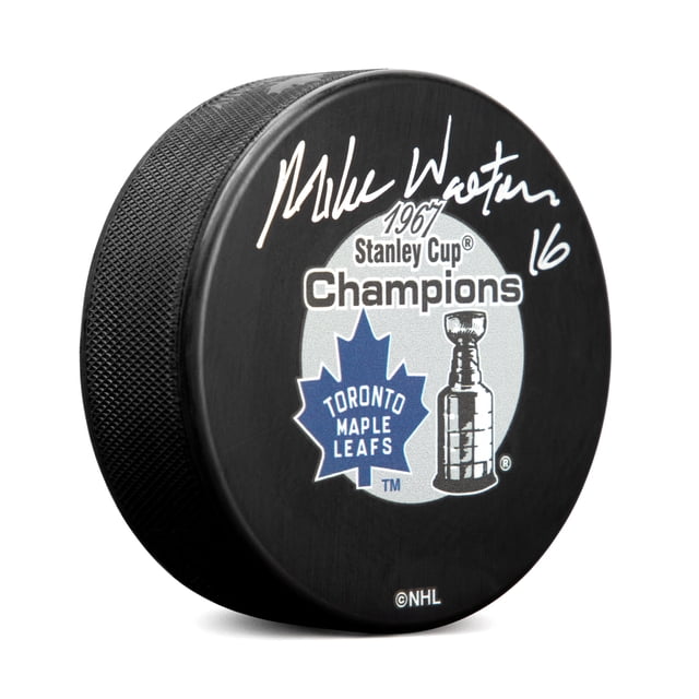 Mike Walton Signé Toronto Maple Leafs 1967 Stanley Cup Champions Puck