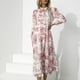 thumbnail image 4 of Vestido, Vestido estampado para mujer Vestido suave para mujer Vestido femenino Diseño fácil de usar, 4 of 7
